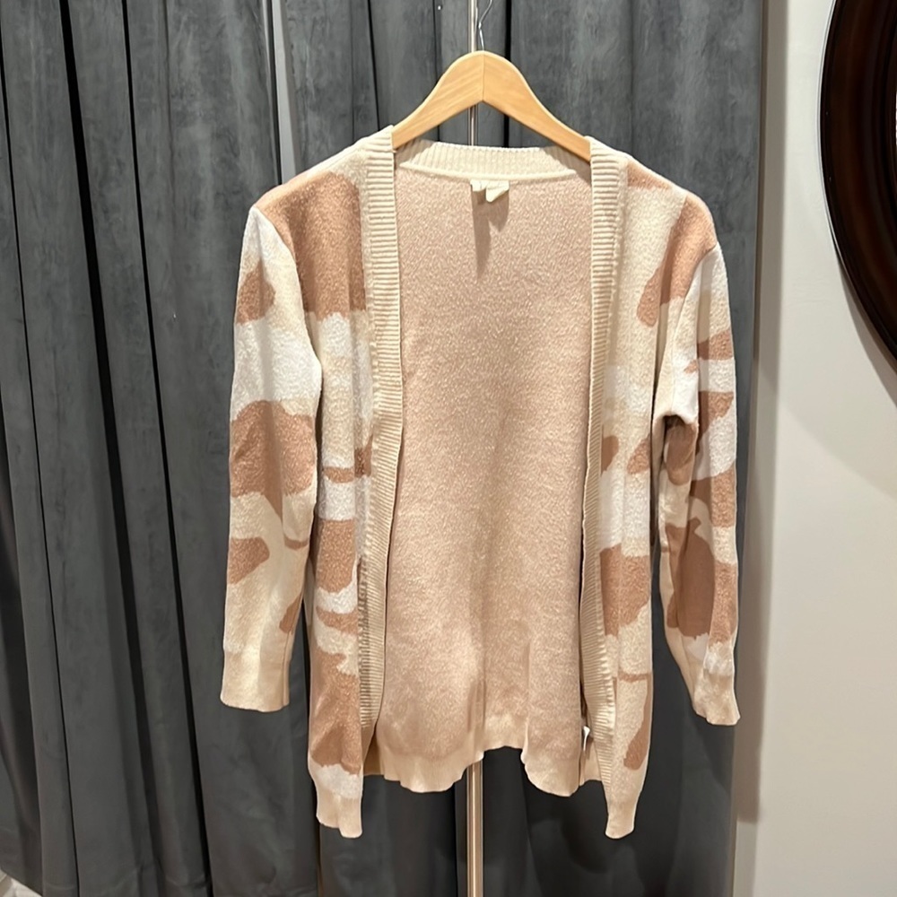 Moth - Anthropologie -Neutral Camo open cardigan